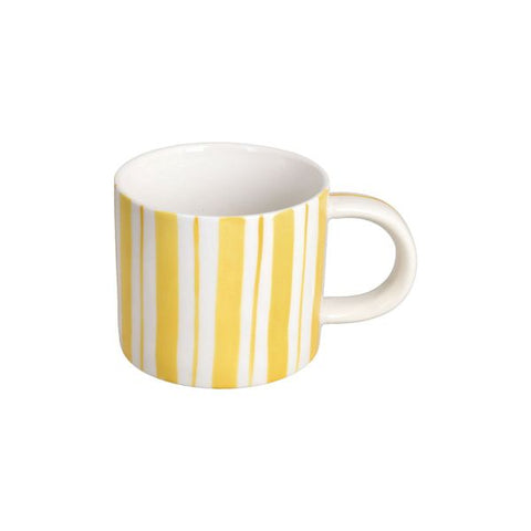 Mug 330 cc Stripes New Bone China Giallo Tognana