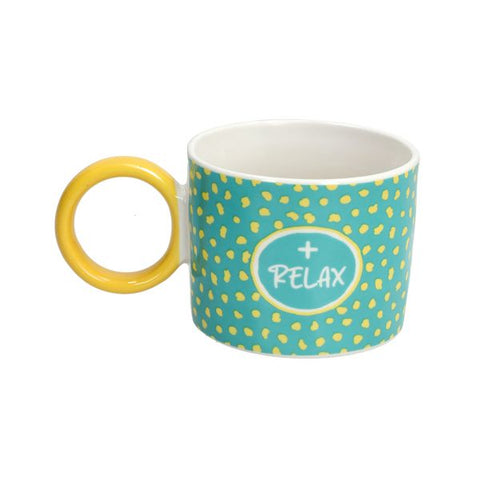 Mug 400 cc Good Vibes New Bone China Relax Multicolor Tognana