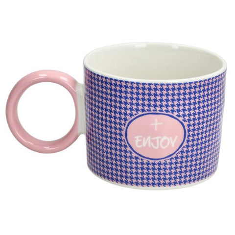 Mug 400 cc Good Vibes New Bone China Enjoy Multicolor Tognana