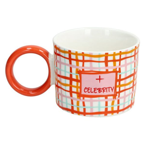 Mug 400 cc Good Vibes New Bone China Celebrity Multicolor Tognana