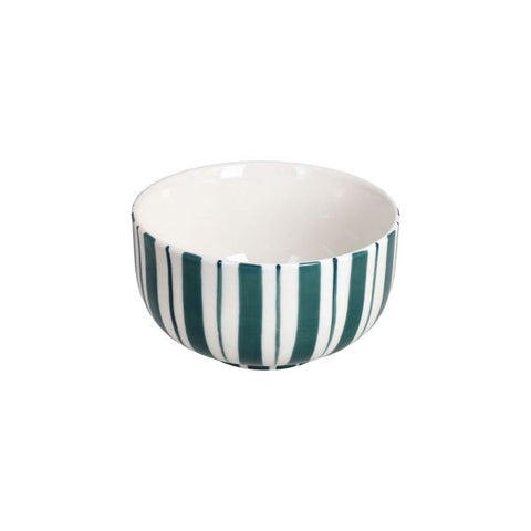 Coppetta Bolo  11 cm Stripes New Bone China Verde Tognana