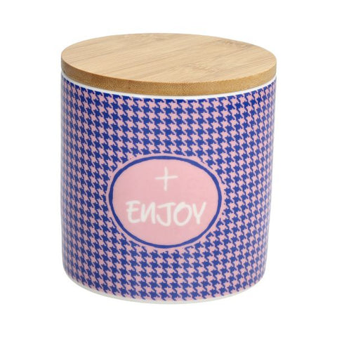 Barattolo 500 cc Good Vibes Enjoy New Bone  China Viola