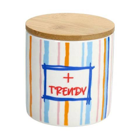 Barattolo 500 cc Good Vibes New Bone China Trendy Multicolor Tognana