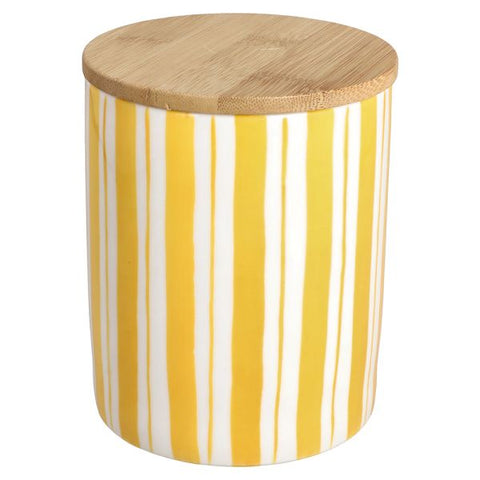 Barattolo con coperchio 1100 cc New Bone China Giallo Tognana