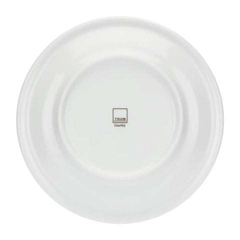 Piattino Country con mazzo di fiori