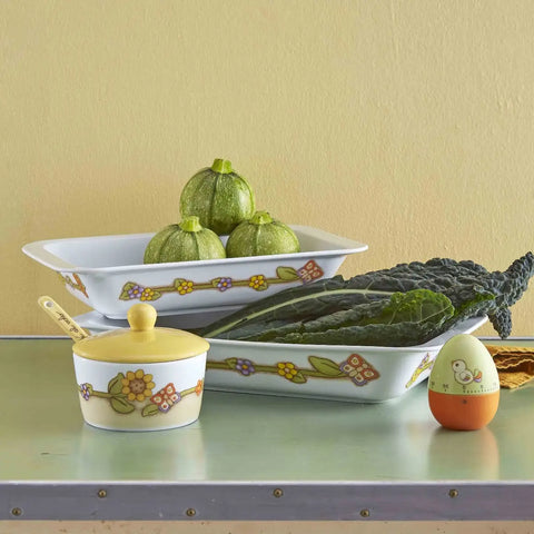 Teglia rettangolare Country adatta a forno e microonde grande