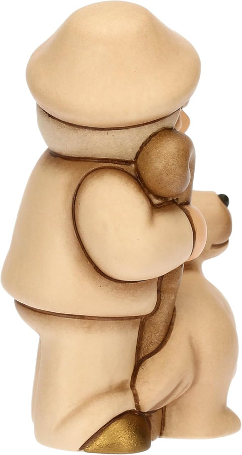 Pastore con cane in ceramica BIANCO