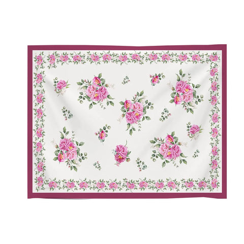 Tovaglia in tessuto idrorepellente antimacchia stampato Peony Casa Anversa