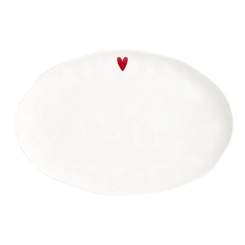 Piatto ovale Cuore da Simple Day