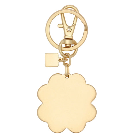 Portachiavi in metallo quadrifoglio