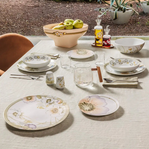 Set 2 posti tavola in porcellana Bloom