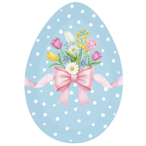 Piatto portata 30x21 azzurro Hegg Hunt Easy life
