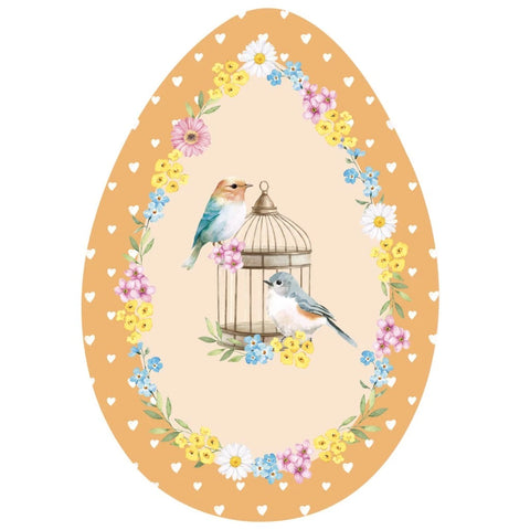 Piatto portata 30x21 arancio Hegg Hunt Easy life