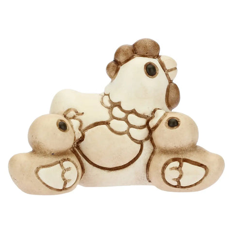 Gallina con pulcini Presepe Classico Thun