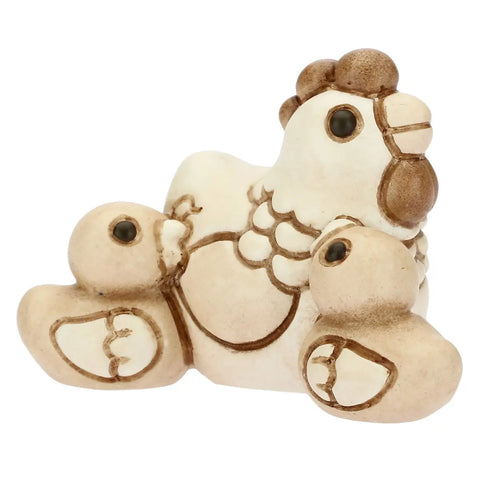 Gallina con pulcini Presepe Classico Thun