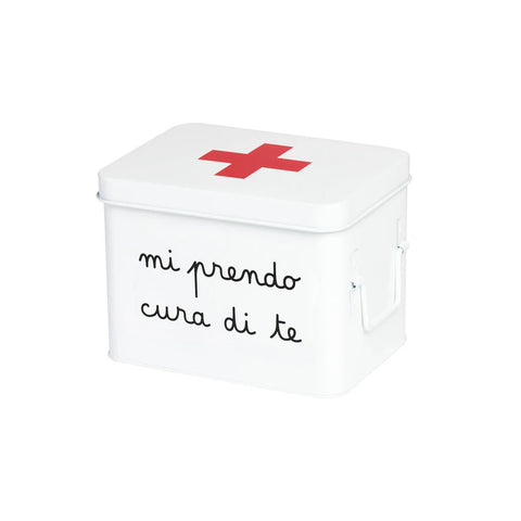 Scatola in acciaio verniciato Mi prendo cura di te  Piccola da Simple Day