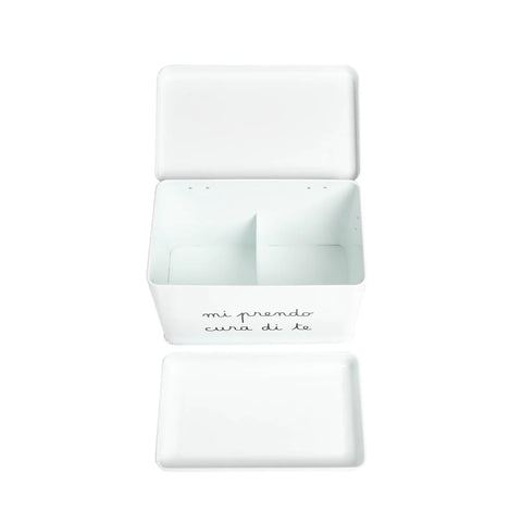 Scatola in acciaio verniciato Mi prendo cura di te - Grande da Simple Day