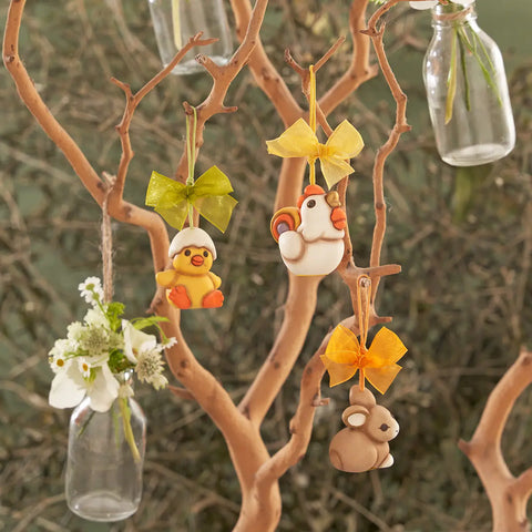 Addobbo gallo Jack in ceramica