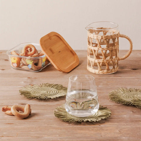 Caraffa in vetro e rattan Incanto di Pasqua Thun