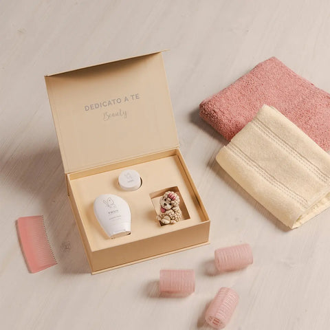 Beauty box con cagnolino in ceramica Thun