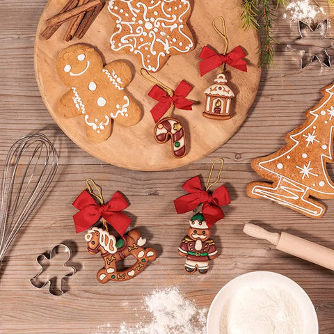 Addobbo natalizio schiaccianoci in ceramica, grande