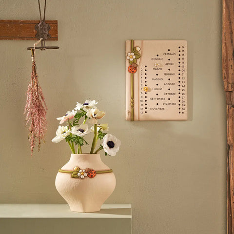 Calendario da muro in ceramica Country Bloom