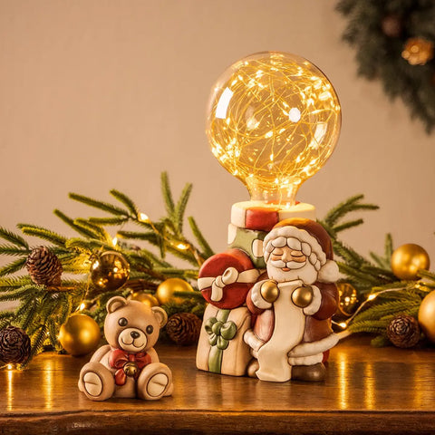 Lampada Babbo Natale in ceramica Thun