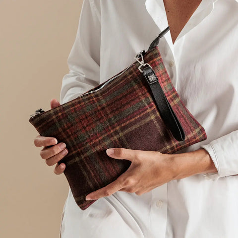 Busta in tartan scuro, grande Thun