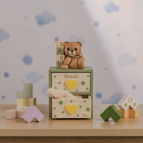Set mini cassettiera con Teddy Thun