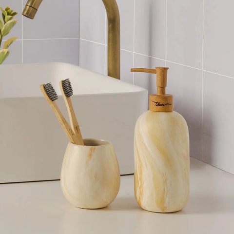 Dispenser sapone effetto marmo Pure Elegance Thun