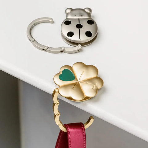 Gancio portaborsa in metallo coccinella