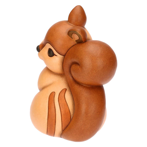 Scoiattoli Diva con pigna ceramica, grande