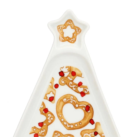 Piatto a forma di albero in porcellana Thunland