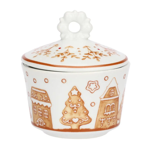 Zuccheriera con cucchiaino in porcellana Thunland