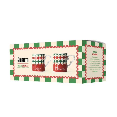 Set 2 mug Tricolore Bialetti