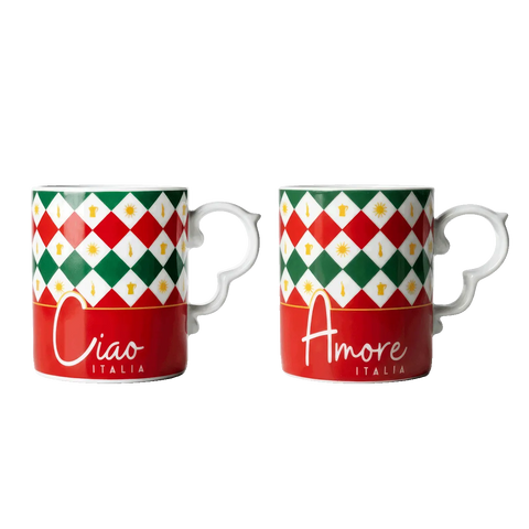 Set 2 mug Tricolore Bialetti
