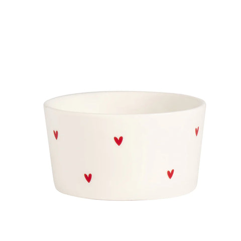 Set 2 Coppette in gres Tappezzeria cuori da Simple Day