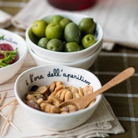 Set 4 Coppette in gres E' l'ora dell'aperitivo da Simple Day