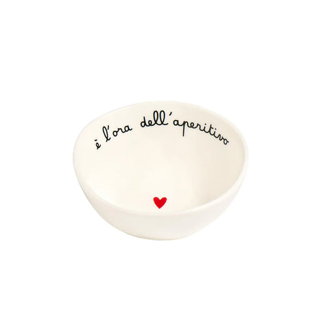 Set 4 Coppette in gres E' l'ora dell'aperitivo da Simple Day
