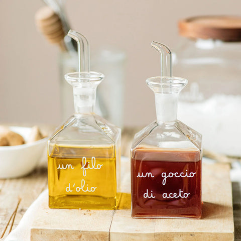 Set 2 Bottiglie Un goccio di aceto  Un filo d'olio 2x150ml