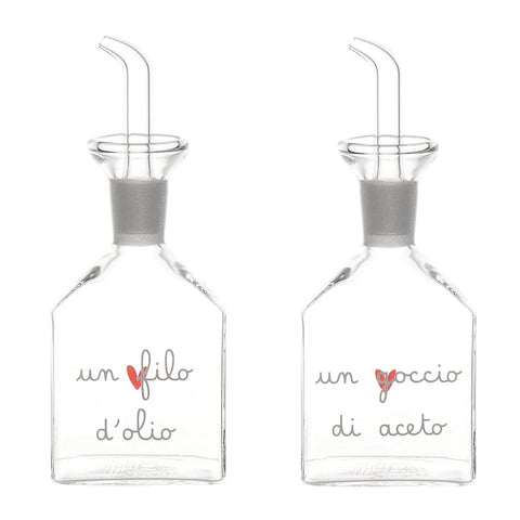 Set 2 Bottiglie Un goccio di aceto  Un filo d'olio 2x150ml