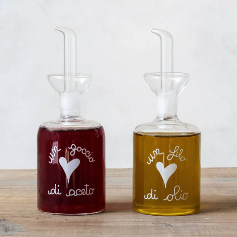 Set 2 Bottiglie Un Filo di Olio - Un Goccio di Aceto 2x250ml da Simple Day