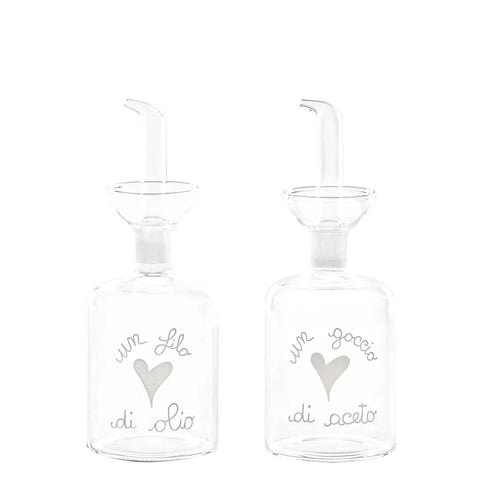 Set 2 Bottiglie Un Filo di Olio - Un Goccio di Aceto 2x250ml da Simple Day