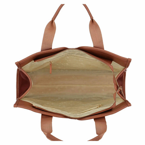 Borsa shopping in ecopelle, grande