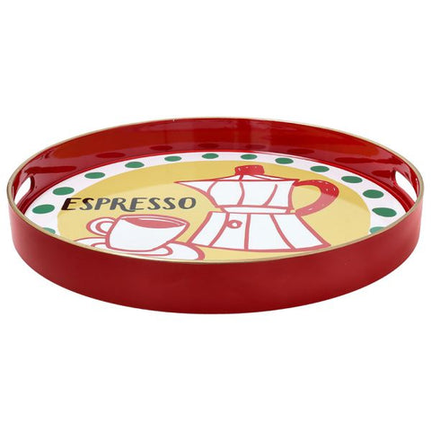 Vassoio Rotondo 38 cm Summer Time Polipropilene Espressoserving Tognana