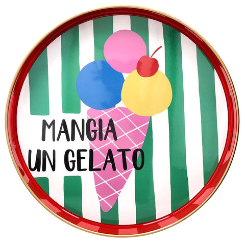 Vassoio Rotondo 38 cm Summer Time Gelato Polipropilene Tognana