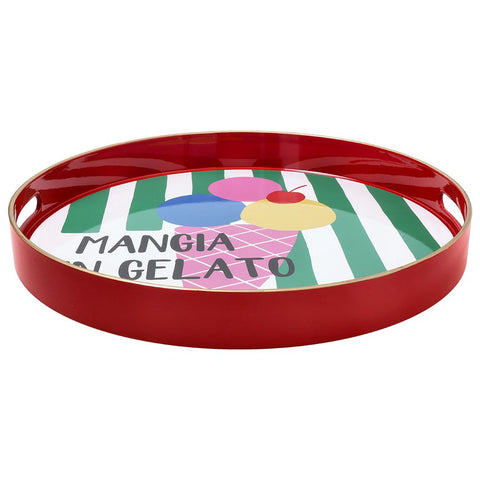 Vassoio Rotondo 38 cm Summer Time Gelato Polipropilene Tognana