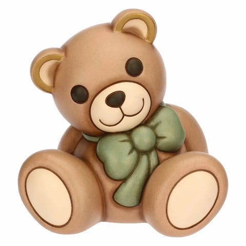 Teddy in ceramica grande con fiocco
