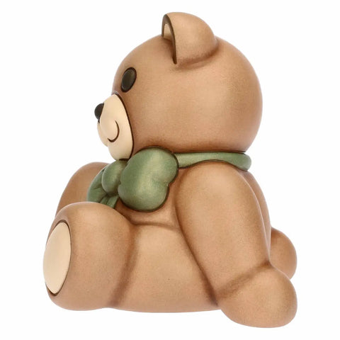 Teddy in ceramica grande con fiocco