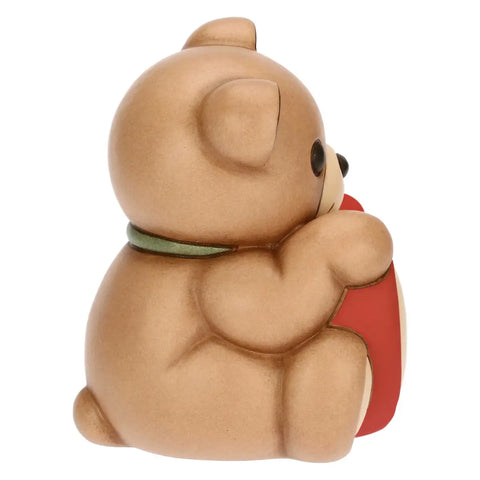 Teddy con cuore in ceramica, medio Thun